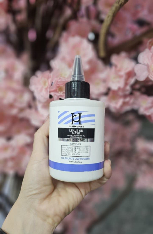 ماسک موی فاقد سولفات هاستینا مناسب موهای آسیب دیده و خشک بدون نیاز به آبکشی(بیرون حمام)