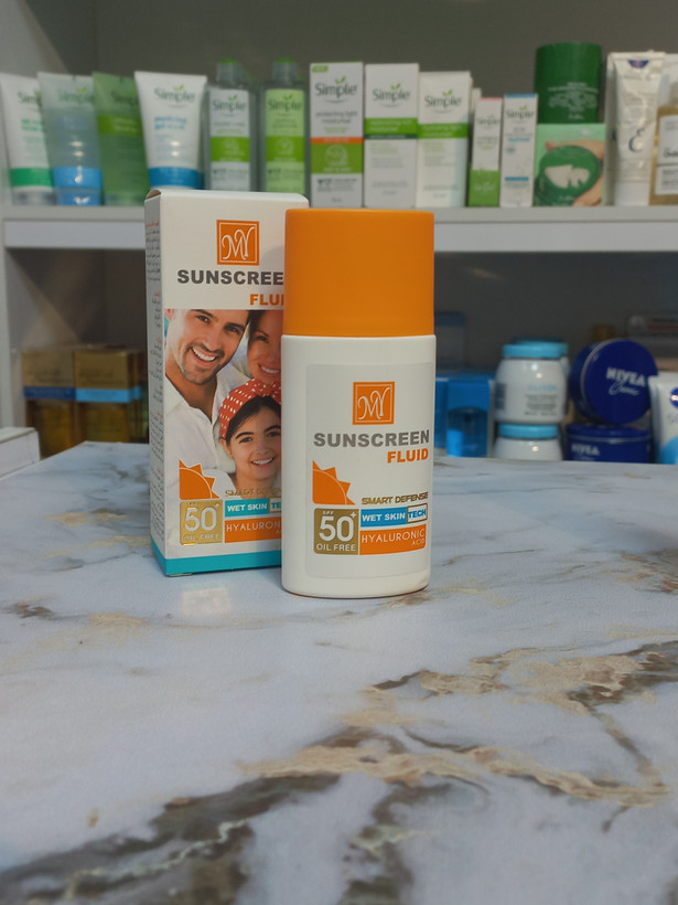 ضدآفتاب مای فلوییدی spf۵۰ حجم ۵۰ میل مناسب انواع پوست